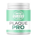Pets Purest Plaque Pro Pulver (180g) Plaque- & Zahnsteinentferner für Hunde, Katzen & Haustiere, 100% Natürliche Hund-Zahnpflege und Atemerfrischer
