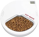 Cat Mate Futterautomat C300 (für Hunde + Katzen, 3 Futter-Fächer für je 330 g Tierfutter, mit Kühlakku für frisches Futter, Napf + Deckel spülmaschinenfest, ohne Batterie) 80897