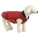 ubest Hundemantel wasserdichte Winterjacke, Warm Weste Reflektierende Hundejacke für Winter und kaltes Wetter, Rot, S