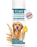 PetsHero Hundeshampoo Sensitiv Bio - Extra sanfte Pflege für Sensible Haut - 250 ml - für Welpen geeignet - tierversuchsfrei & vegan - Dermatest Sehr gut