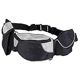 Trixie 3237 Dog Activity Hüfttasche Baggy Belt, Gurt: 62–125 cm, schwarz/grau