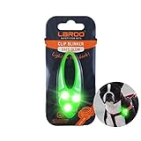 LaRoo Sicherheits LED Blinklicht für Hunde, Katzen, LED Licht Leuchtanhänger Schlüsselanhänger 3 Blinkmodis Sicherheitslicht für Spaziergänge mit dem Hund Outdoor Sport