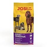 JosiDog Adult Sensitive (1 x 15kg) Hundefutter für Sensible HundePremium Trockenfutter für ausgewachsene Hundepowered by JOSERA1er Pack