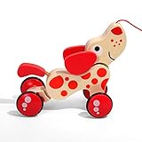 Lihgfw Baby Drag Wagen, Baby, Kinderhandseil, Seil, Kleinkind, Krokodil, Welpe und Gehen Spielzeug, Geeignet for Kinder über 1 Jahr alt (Color : Rot)