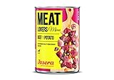 Josera Meat Lovers Menu Beef with Potato | Nassfutter für Hunde | hoher Fleischanteil | getreidefrei | mit Rind und Kartoffeln | Alleinfuttermittel | 6 x 400 g