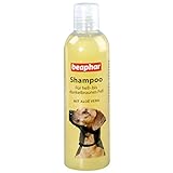 Hunde Shampoo für braunes Fell | Hundeshampoo für glänzendes Fell | Mit Aloe Vera | pH neutral | Hunde-Shampoo für Yorkies, Retriever etc. | 250 ml