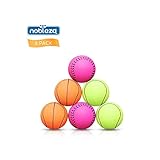 Nobleza - 6 Stück Hundeball Premium Aus Naturkautschuk - Hundespielball Hundebälle Nahezu Unkaputtbar- 7.2cm Ø. Geeignet Für Kleine Und Mittlere Hunde