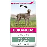 Eukanuba Daily Care Sensitive Joints Hundefutter - Trockenfutter für Hunde mit Gelenkbeschwerden – Spezialfutter geeignet für alle ausgewachsenen Rassen, 12 kg