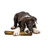 PetLove Kauholz für Hunde aus Olivenholz • Holzknochen als Hundespielzeug • Kauknochen als Zahnpflege & Kauspielzeug für Hund • Größe: M (100-220g)
