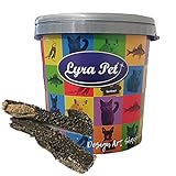 Lyra Pet® 5 kg Rinderpansen 12-15 cm Kausnack 5000 g Leckerli Kauartikel in 30 L Tonne