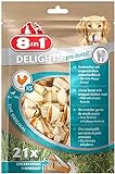 8in1 Delights Pro Dental Knochen XS - gesunde Kauknochen für mini Hunde zur Zahnpflege, 21 Stück