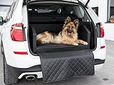 CopcoPet Travel Bed 90x70cm / Hunde-Reisebett aus Kunstleder/Hunde-Autobett/Wasserabweisende Tiermatratze/Hundebett mit Decke als Kratz- und Schmutzschutz