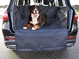 Milanino Kofferraumschutz Hund mit Seitenschutz Autoschutzdecke | Kofferraum Schutz für KFZ & SUV - Robuste Schutzmatte für Hunde, Tiere | Universal Hundedecke Auto Kofferraummatte in Schwarz