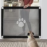 Namsan Hunde Türschutzgitter Einfach zu Installieren & Abschließbar Hundeschutzgitter Treppenschutzgitter Absperrgitter für Haustier, 80cm x 100cm