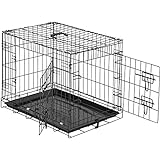 TecTake 800515 Hundekäfig Transportbox | 2 große Türen mit Riegeln | Zusammenklappbar - Verschiedene Größen (60 x 44 x 51 cm | Nr. 402293)