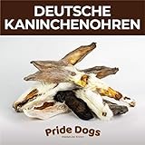 PrideDogs Kaninchenohren mit Fell 500g der Premium Kausnack für Ihren Hund | 100% Deutscher Herstellung | im geruchsneutralen Beutel | Kauartikel