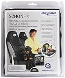 Kleinmetall Autozubehör SchonFix, universeller Autositz-Schonbezug, Farbe: schwarz, TÜV-geprüft
