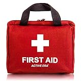 Erste Hilfe Set - 90-teiliges Premium Erste-Hilfe-Set - enthält Sofort Kühlpacks, Augenspülung, Rettungsdecke für zu Hause, Büro oder Auto - Rot