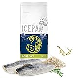 ICEPAW I Adult Pure I 14 kg I High Premium Trockenfutter I für Erwachsene Hunde I mit Fisch (Hering) und Reis I glutenfrei