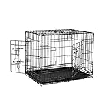 lionto Hundetransportkäfig Tiertransportbox Hundebox Größe (M) 61x44x51 cm