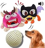Interaktives Plüschhundespielzeug des Hundespielzeugs, das automatisches Ballspielzeug brummt, das verrücktes springendes Spielzeug des Sports schüttelt, unterhält 2 Sätze