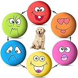 Petyoung 6 STÜCKE Hund Quietschende Spielzeug Latex Weiche Hundespielzeug Gummi Quietschende Kauspielzeug Holen Spielbälle