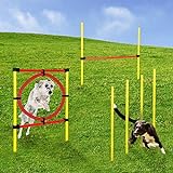 Momex Agility Set Hunde Training Hundesport mit Hürden und Slalom